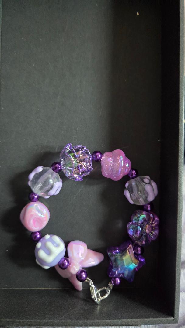 Purple Rose Bracelet