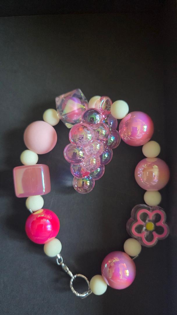 Pink Grape Bracelet