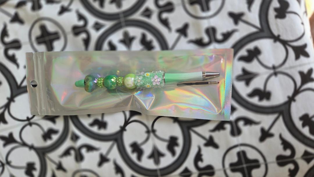 Green Flower Pen
