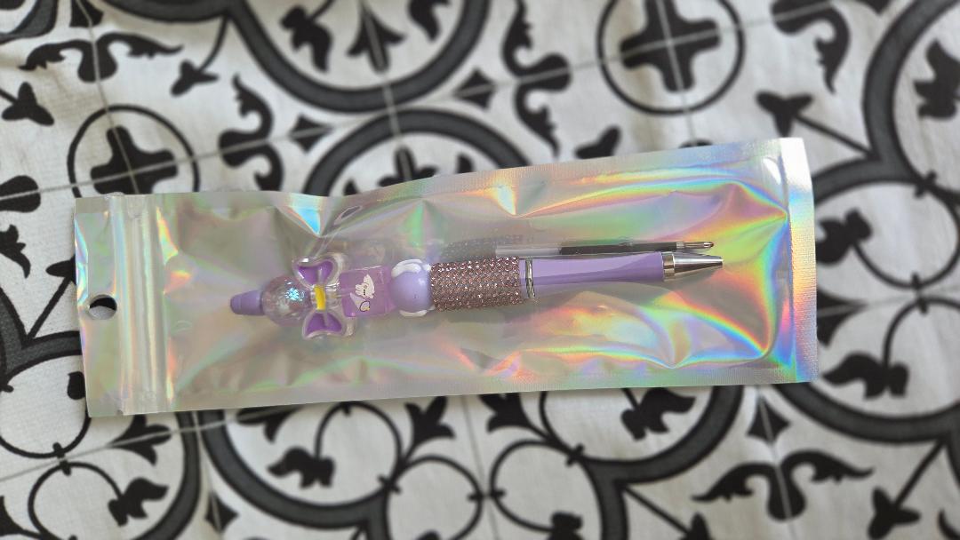 Purple Bow Pen