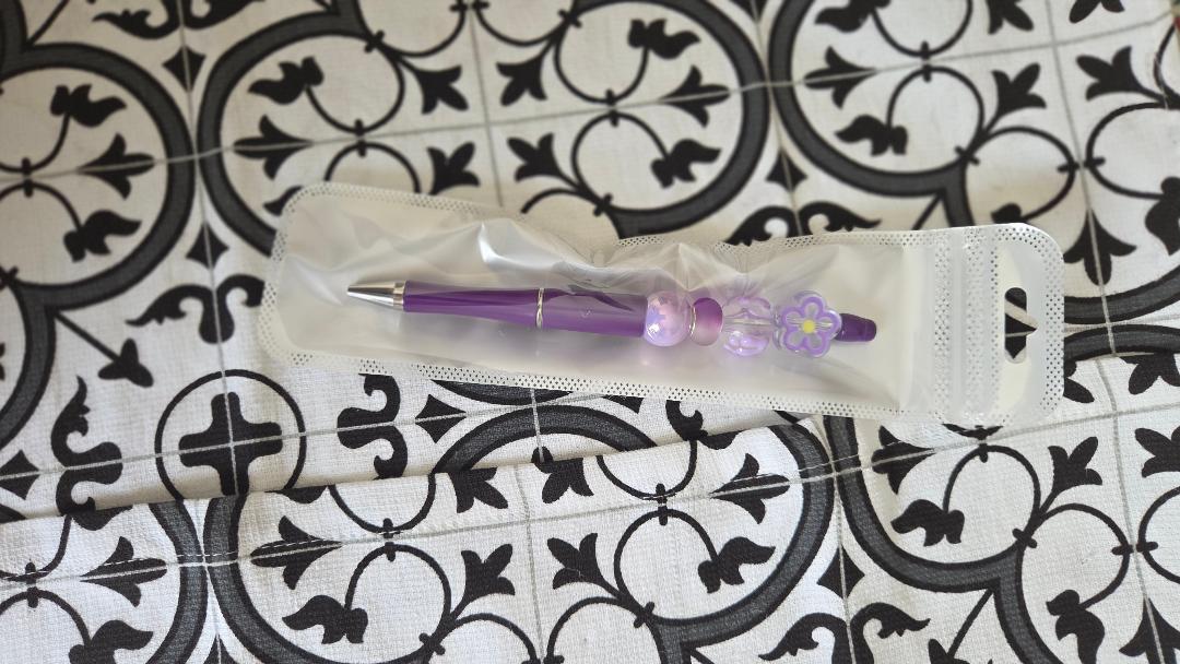 Purple Flower Pen