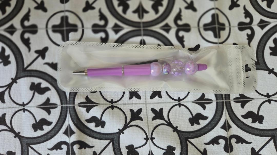 Purple Bead Pen