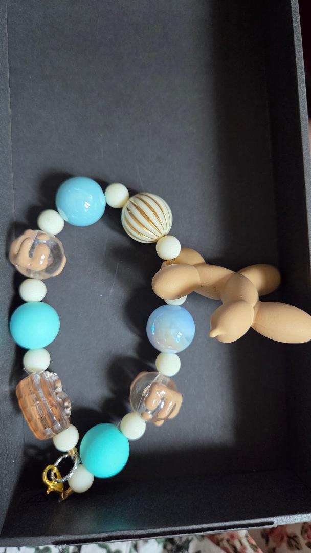 Brown and Blue Dog Bracelet