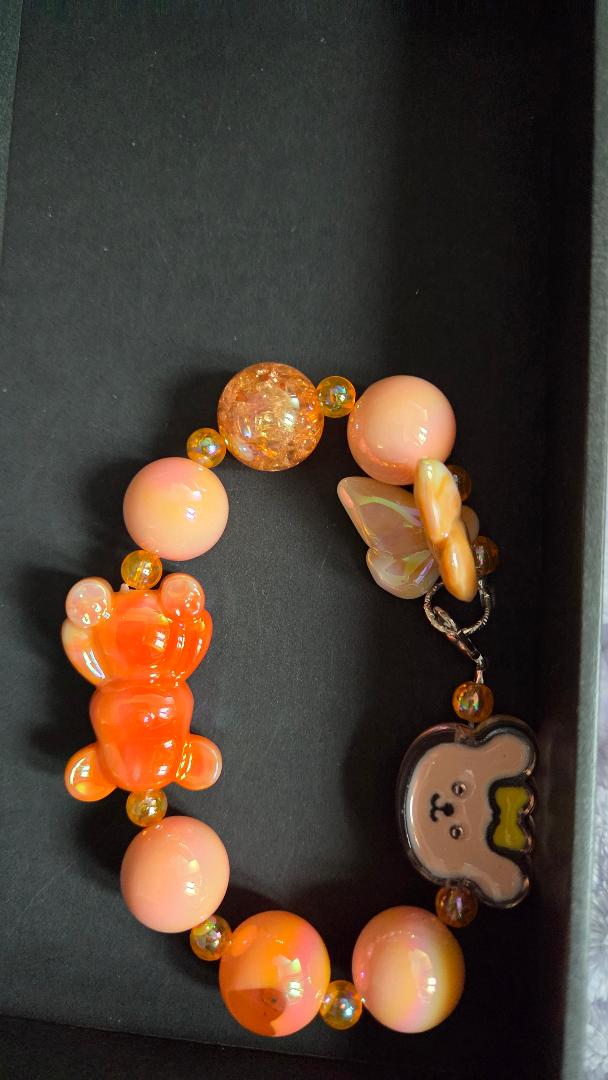 Orange Bear Bracelet