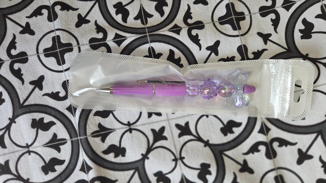 Purple Bow Pen