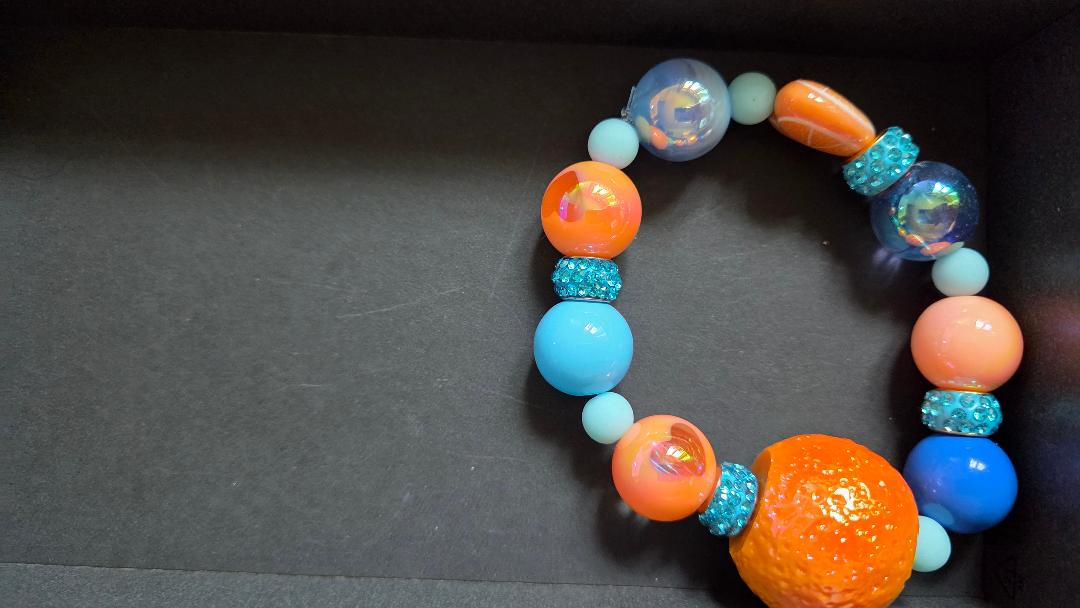 Kids Orange Fruit Bracelet